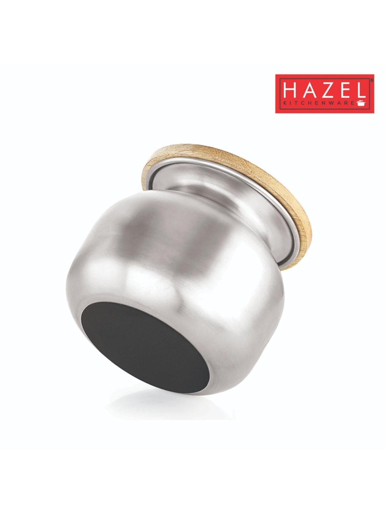 HAZEL Silver Stainless Steel Tea coffee sugar containers - Set of 3