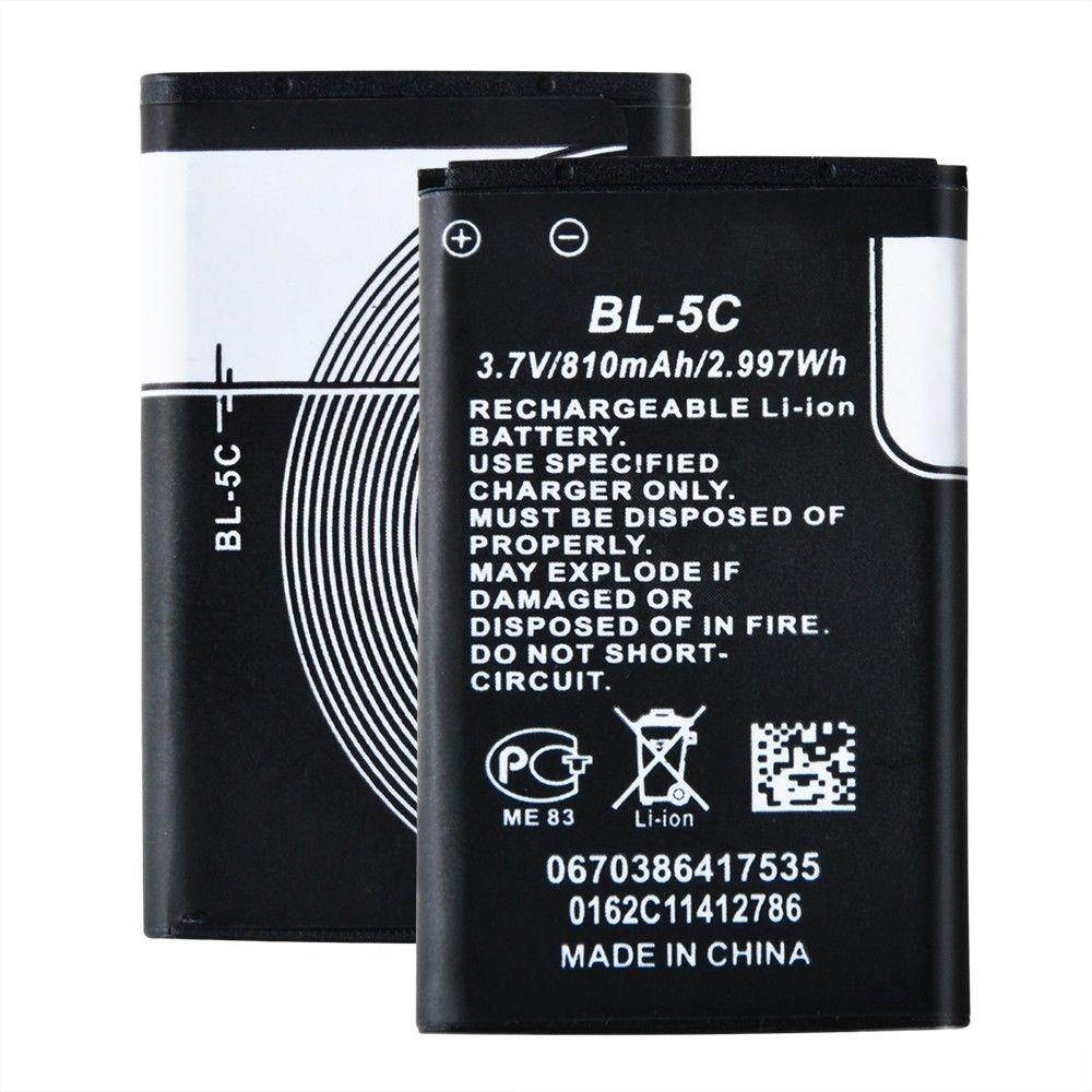 Rechargeable BL-5C Litium Battery For Kaito KA800 & KA801 Nokia Cell Phones 3.7V
