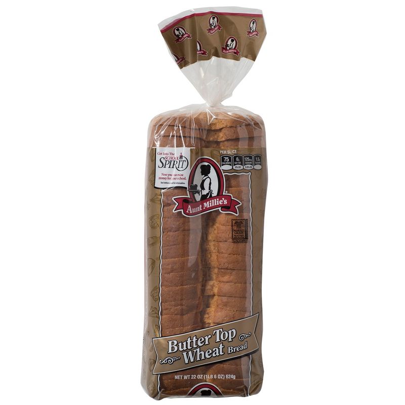 Aunt Millie's Butter Top Wheat Sandwich Bread - 22oz