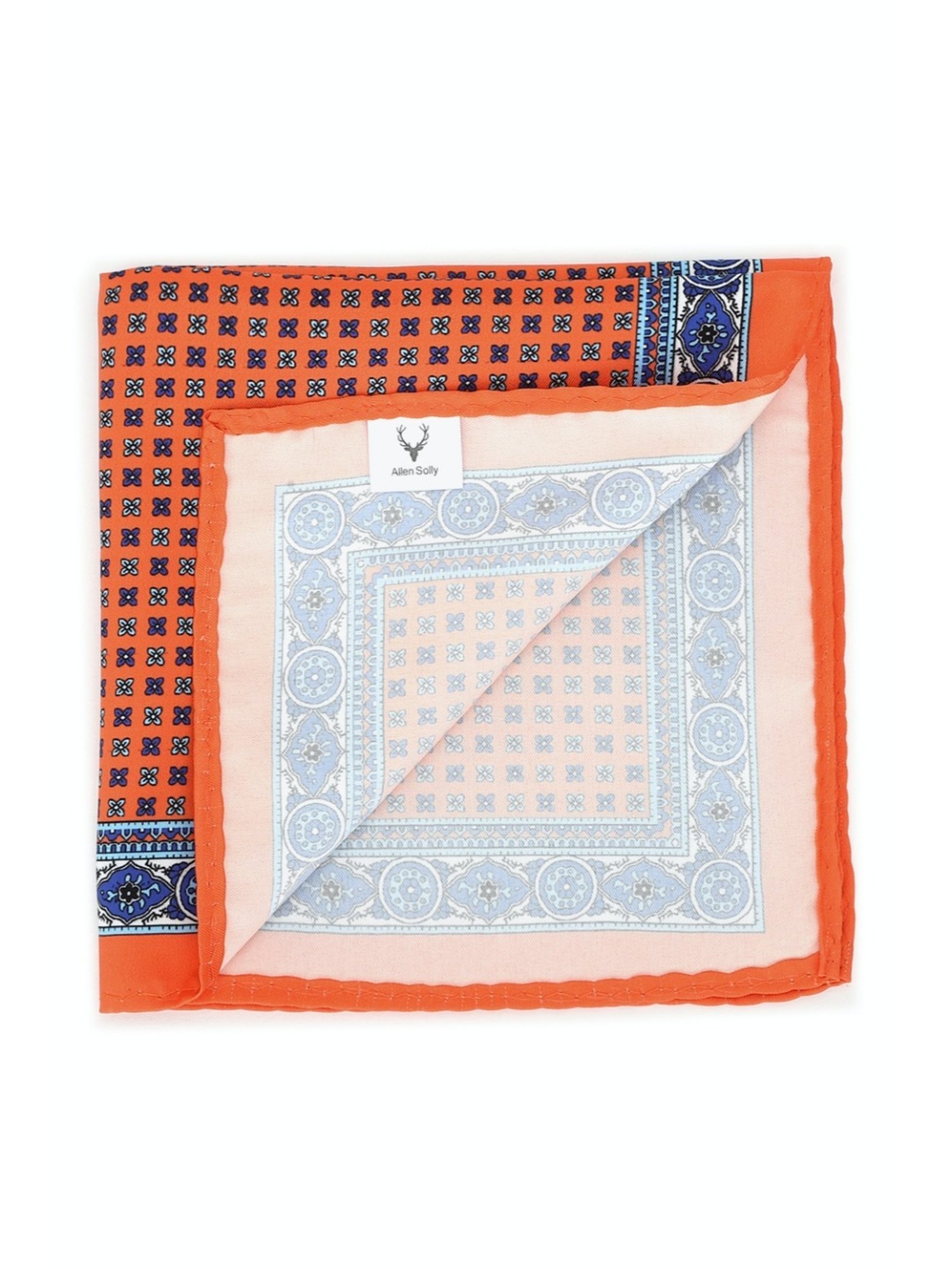 Van Heusen Green Printed Pocket Square