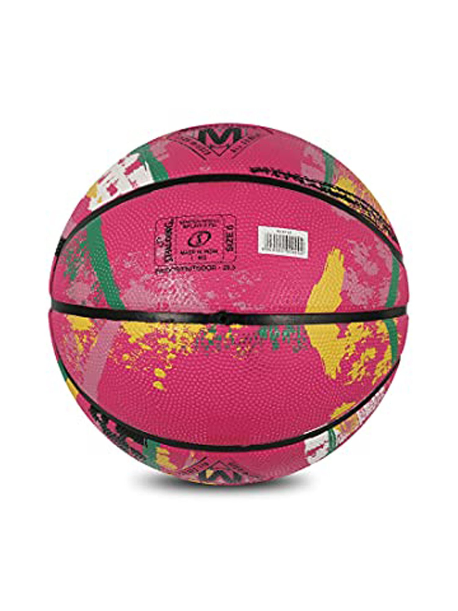 Spalding Marble Rubber Basketball (Pink) Size - 6