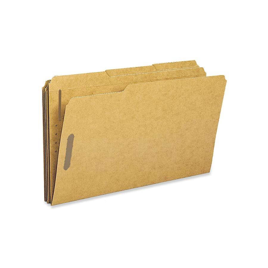 Sparco Fastener Folders w/2-Ply Top Tab 1/3 Cut Lgl 50/BX KFT SP17232