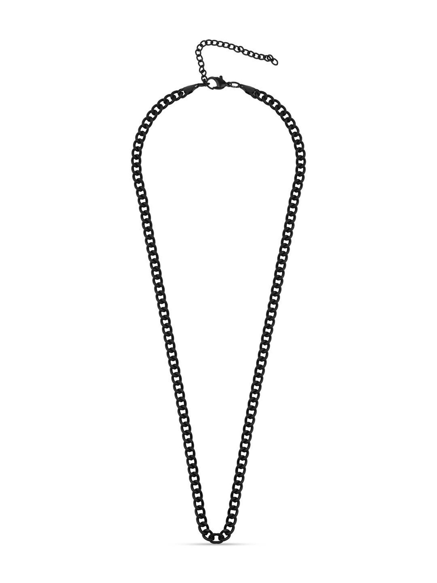 The Bro Code Black Linked Necklace for Men