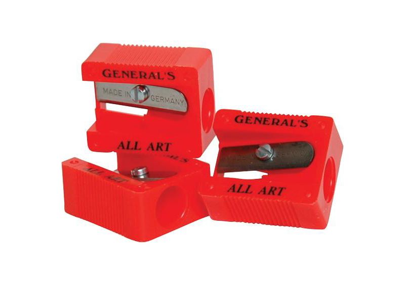 General's Little Red All-Art 1-Hole Pencil Sharpener, Red, pk of 18