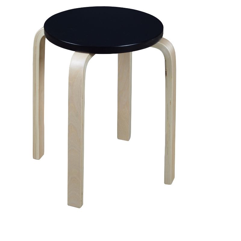 Mia Bentwood Stool Natural & Black - Niche