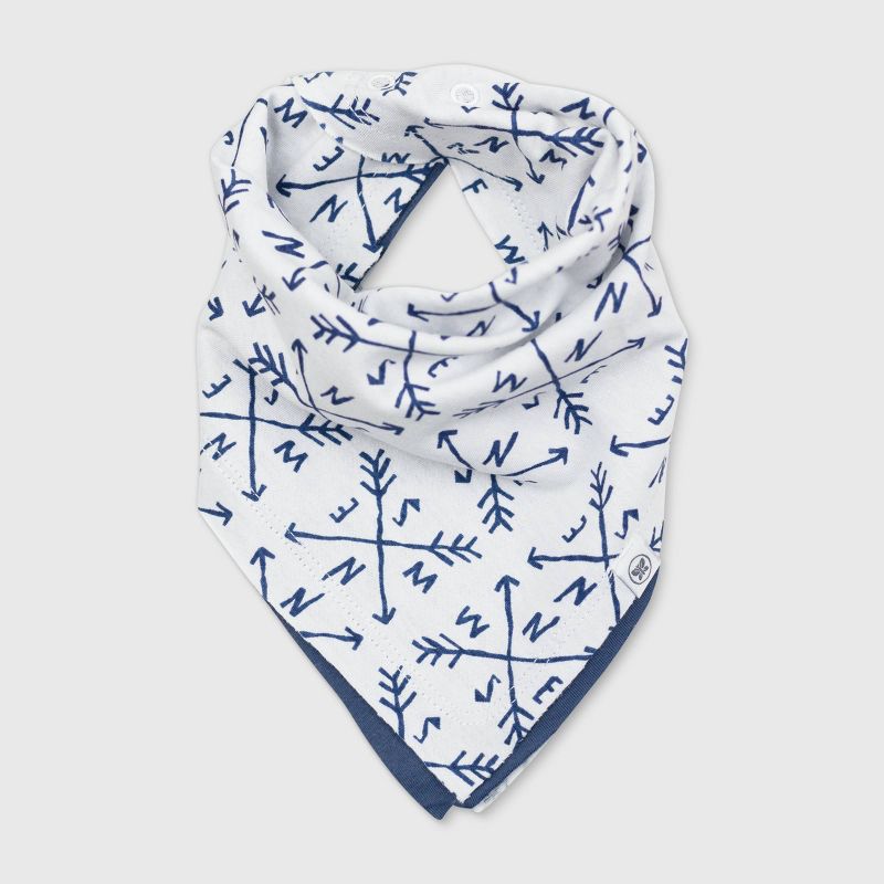 Honest Baby Boys' 3pk Organic Cotton Compass Bandana Bib