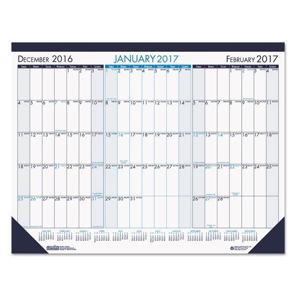 House of Doolittle Three Month Desk Pad Calendar, 22 X 17, 2021-2023 136