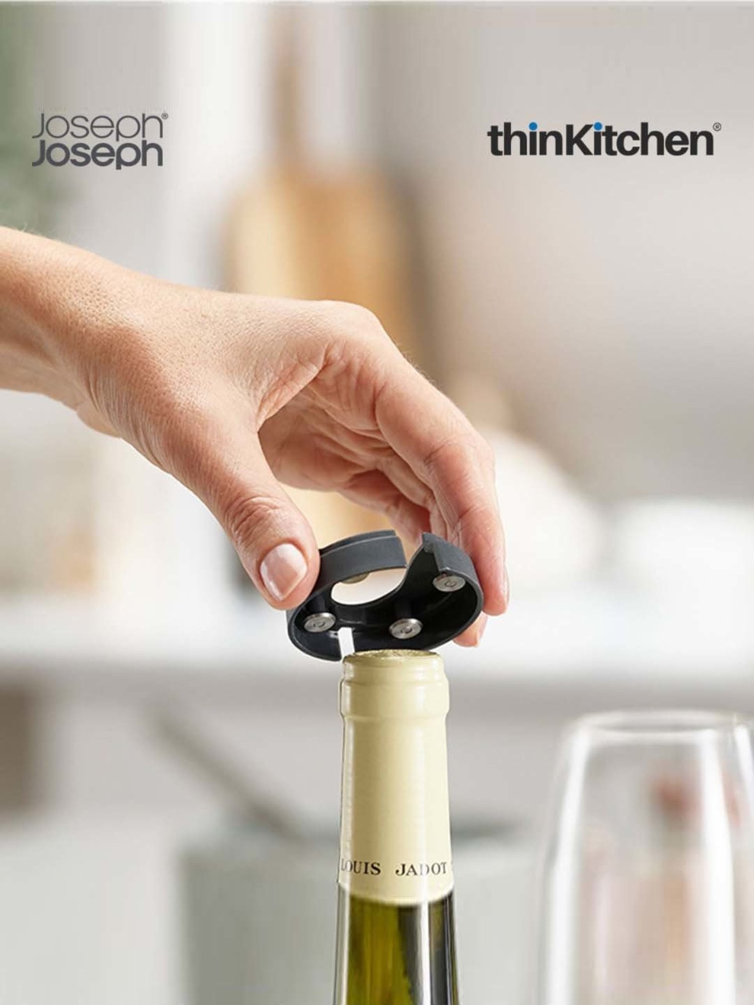 JOSEPH JOSEPH Silver & Green Steel 30.5 cm Elevate Tong - Set of 1