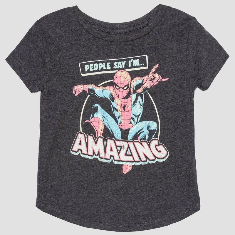 Toddler Girls' 2pk Marvel Spider-Man Suit Sets T-Shirt - 2T