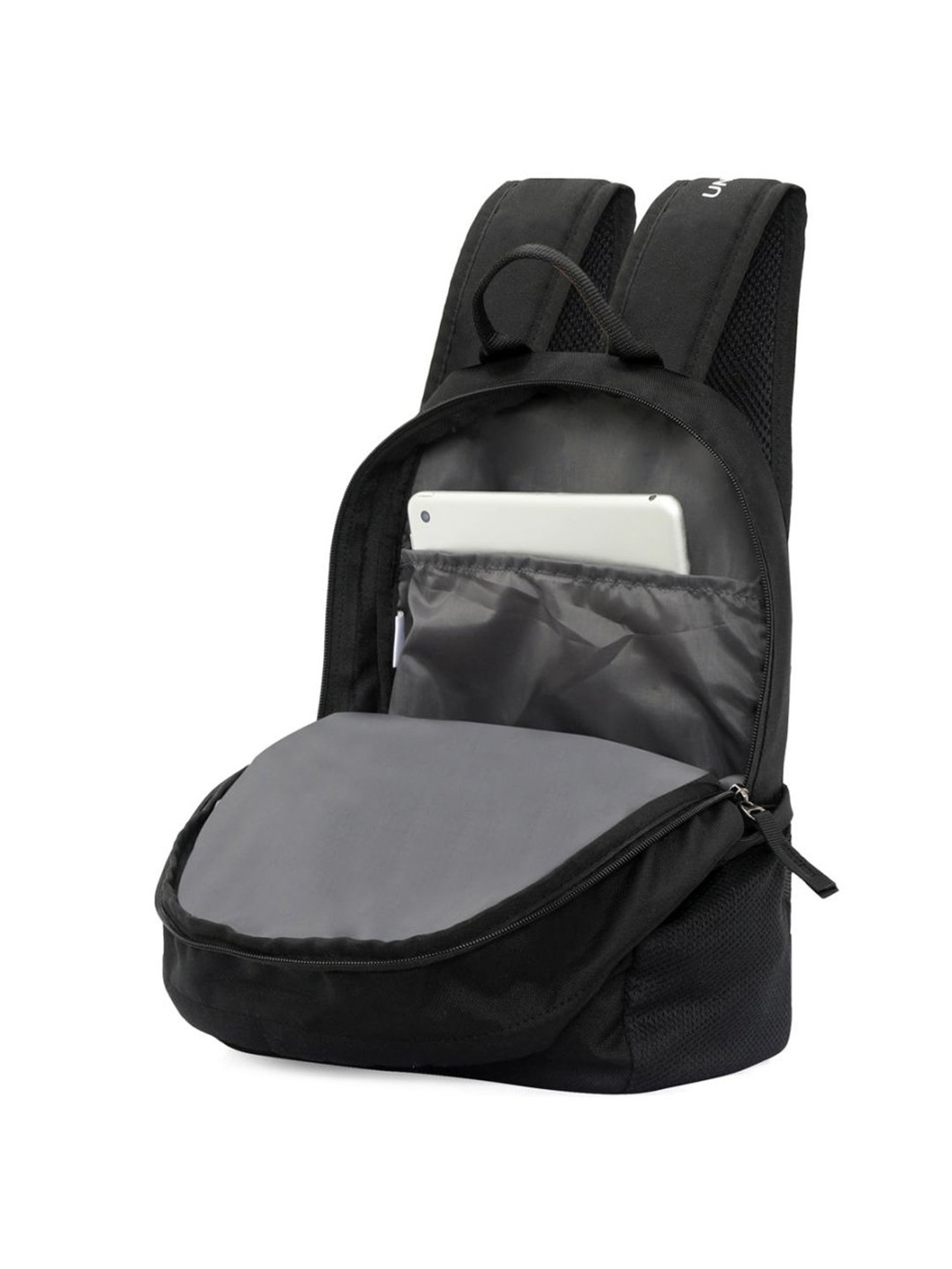 United Colors of Benetton Citron 12 Ltrs Black Medium Backpack