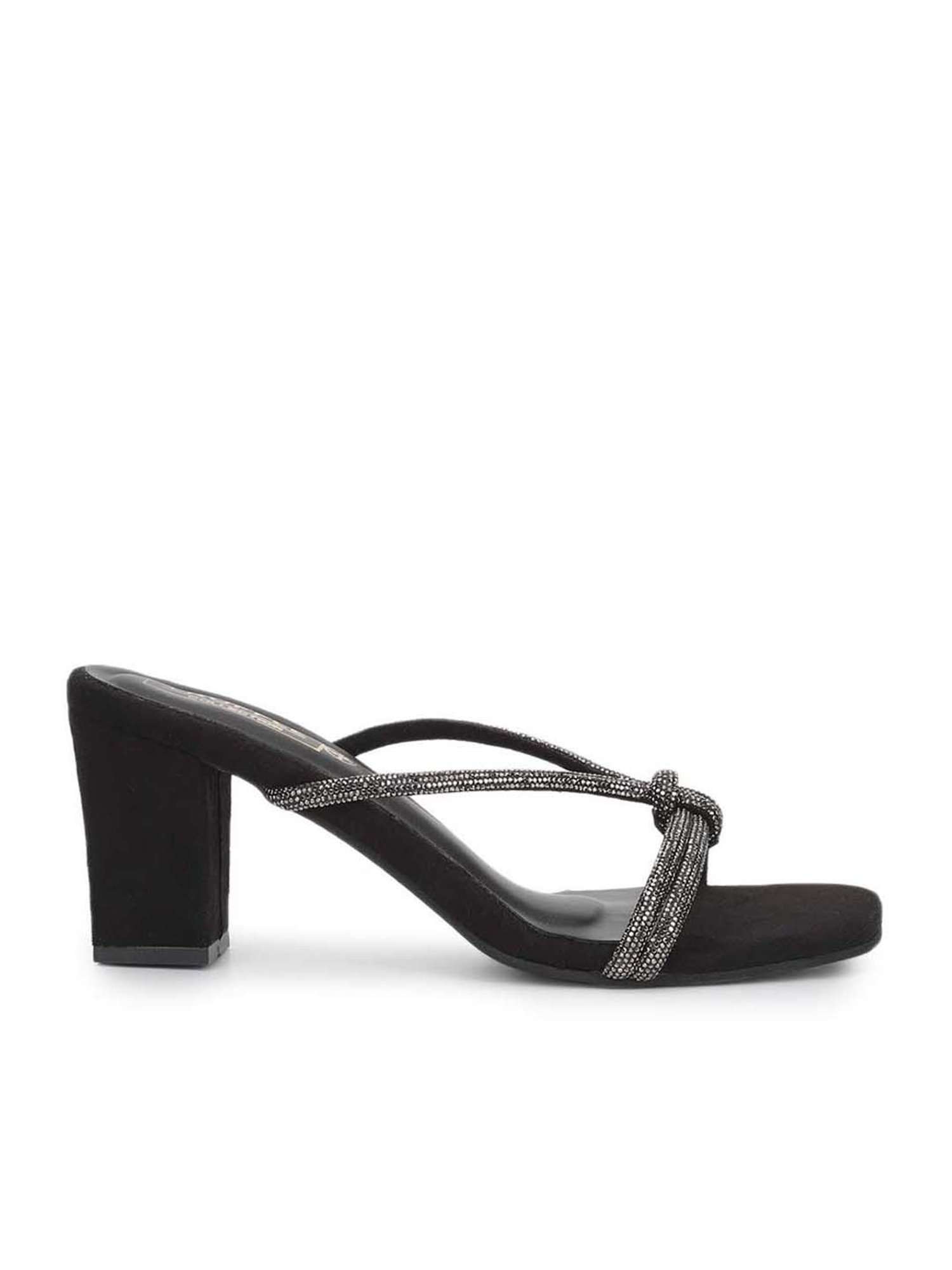 Truffle Collection Women's Black Casual Sandals