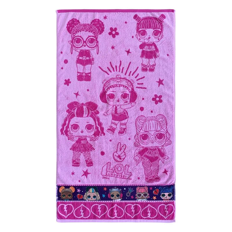 2pc L.O.L. Surprise! Rock on Forever Bath Towel and Washcloth Set