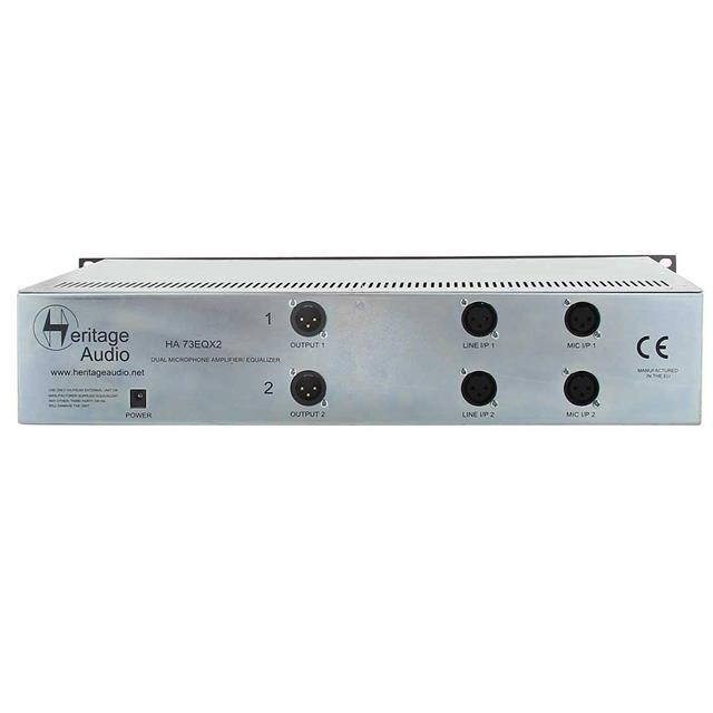 Heritage Audio Elite HA73EQX2 Dual Channel Full Rack Microphone Preamp with EQ