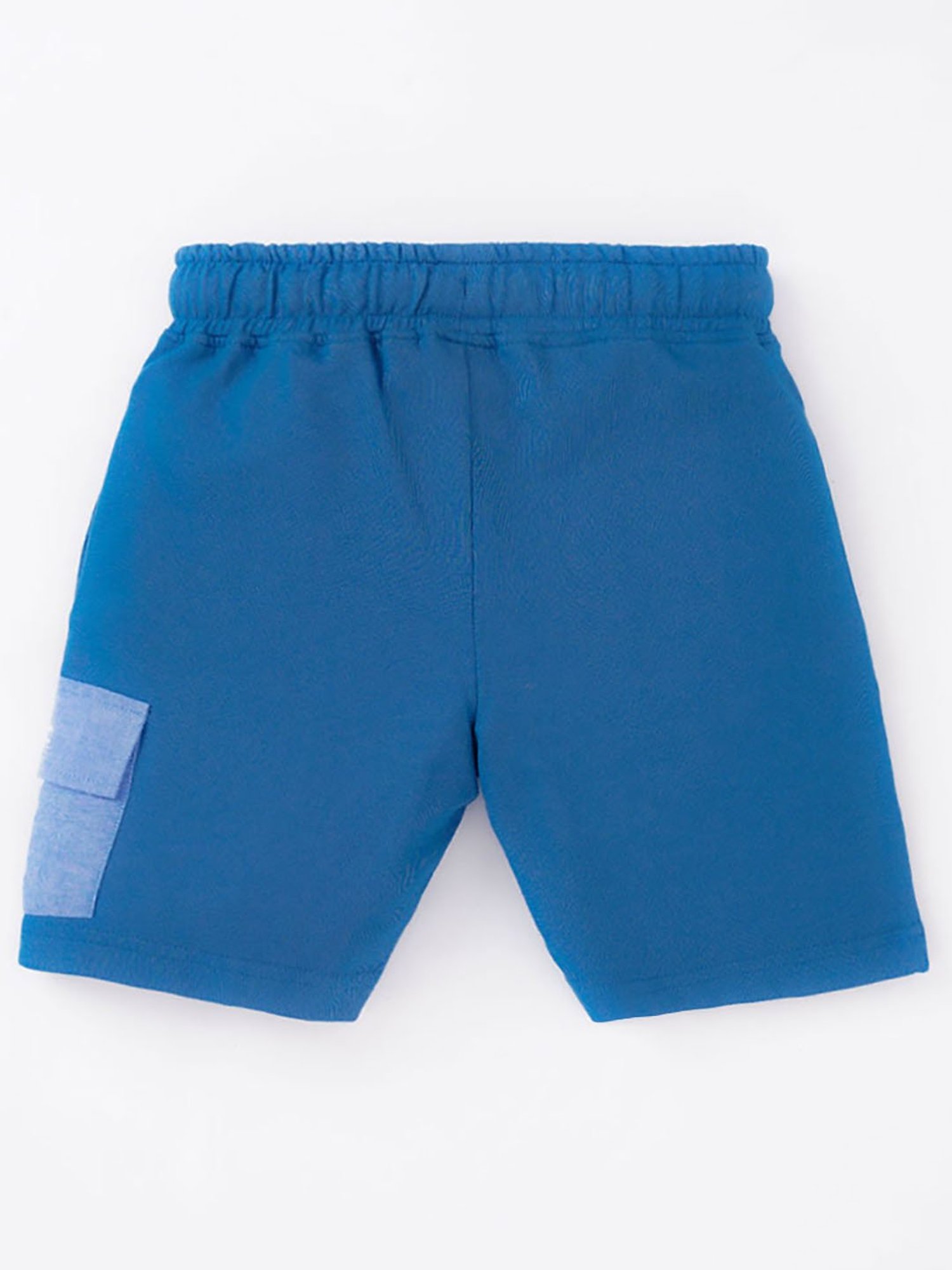 Ed-a-Mamma Kids Blue Solid Shorts