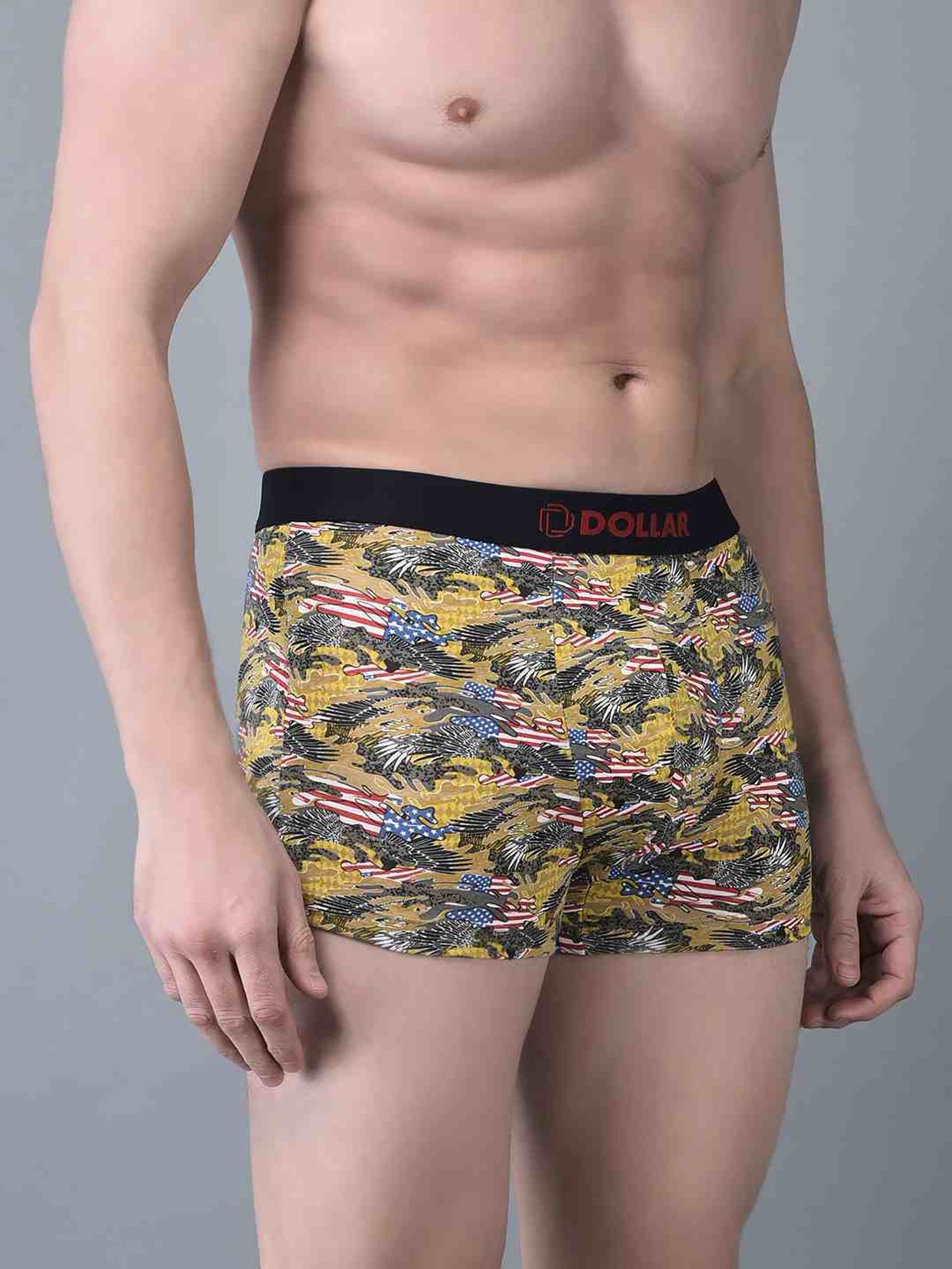Dollar Bigboss Assorted Cotton Regular Fit Printed Trunks - Pack Of 10
