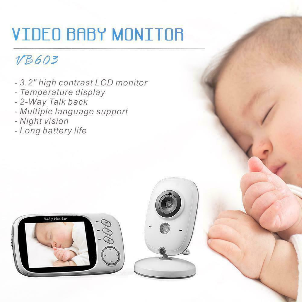 3.2? LCD Baby Monitor Wireless Digital Video Night Vision Temperature Sensor