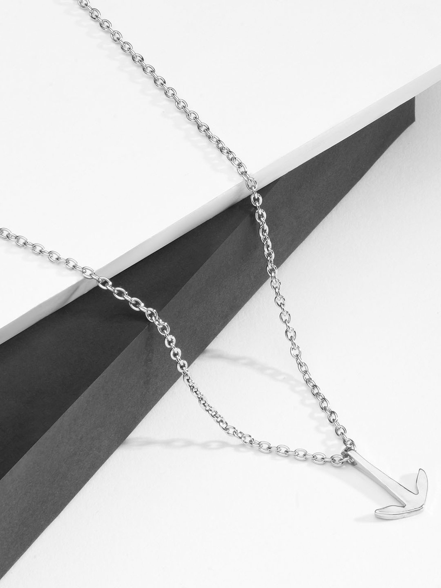 The Bro Code Silver-Plated Arrow Pendant Necklace for Men