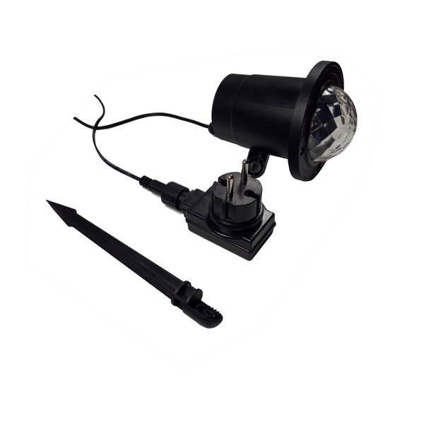 6W RGBW LED Crystal Ball Lawn Stage Light Waterproof Outdoor Garden for Chrismas AC100-240V UK Plug