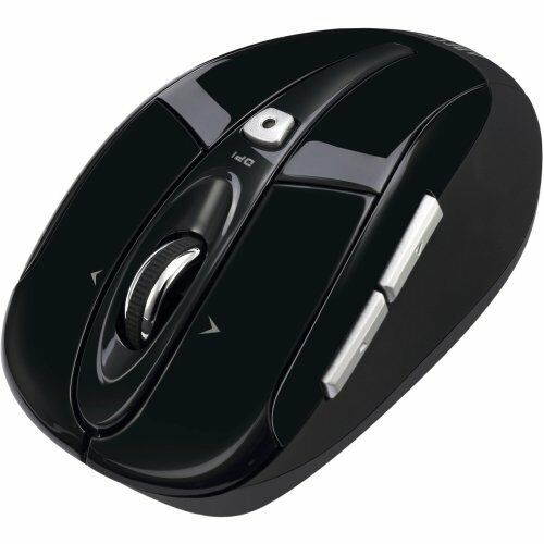 Adesso IMOUSES60B Black 2.4ghz Wireless Optical Mini Mouse With Programmable 6 Buttons 1600 dpi