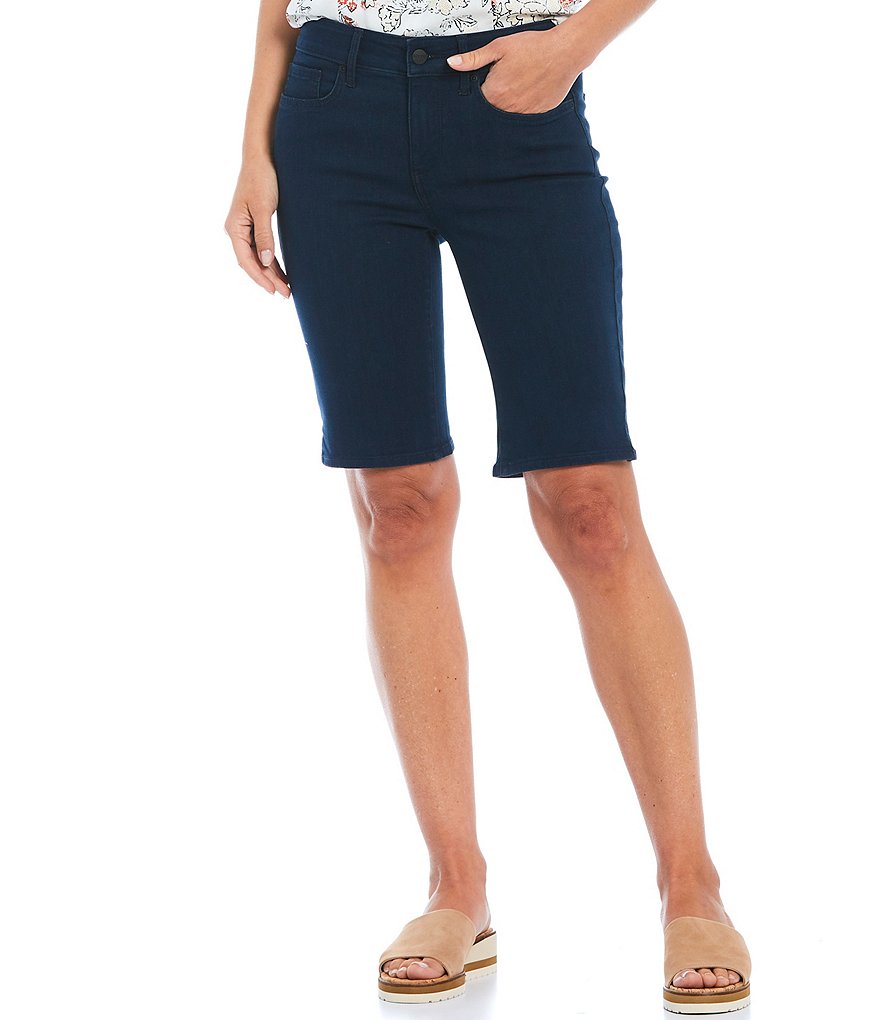 NYDJ Briella Side Seam Slit Hem Bermuda Shorts