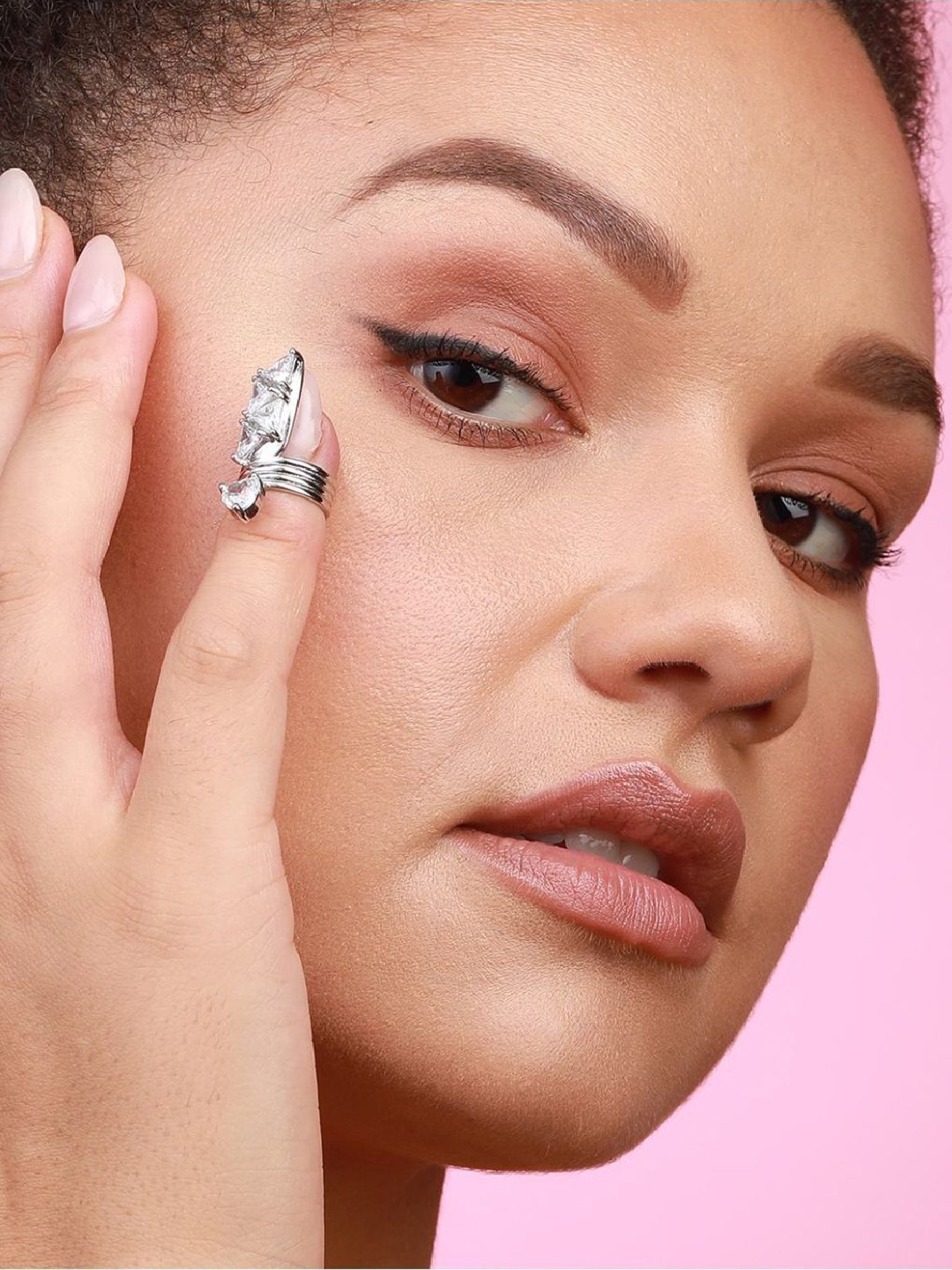 Sohi Silver-Plated Statement Ring