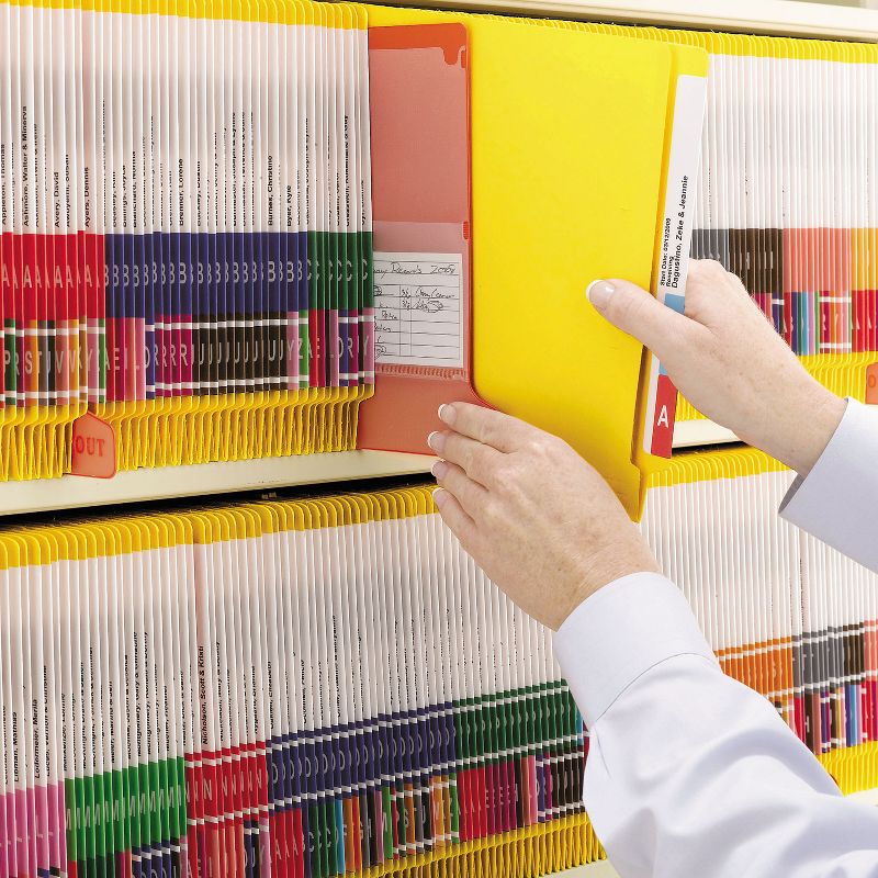Smead Colored File Folders Straight Cut Reinforced End Tab Letter Yellow 100/Box 25910