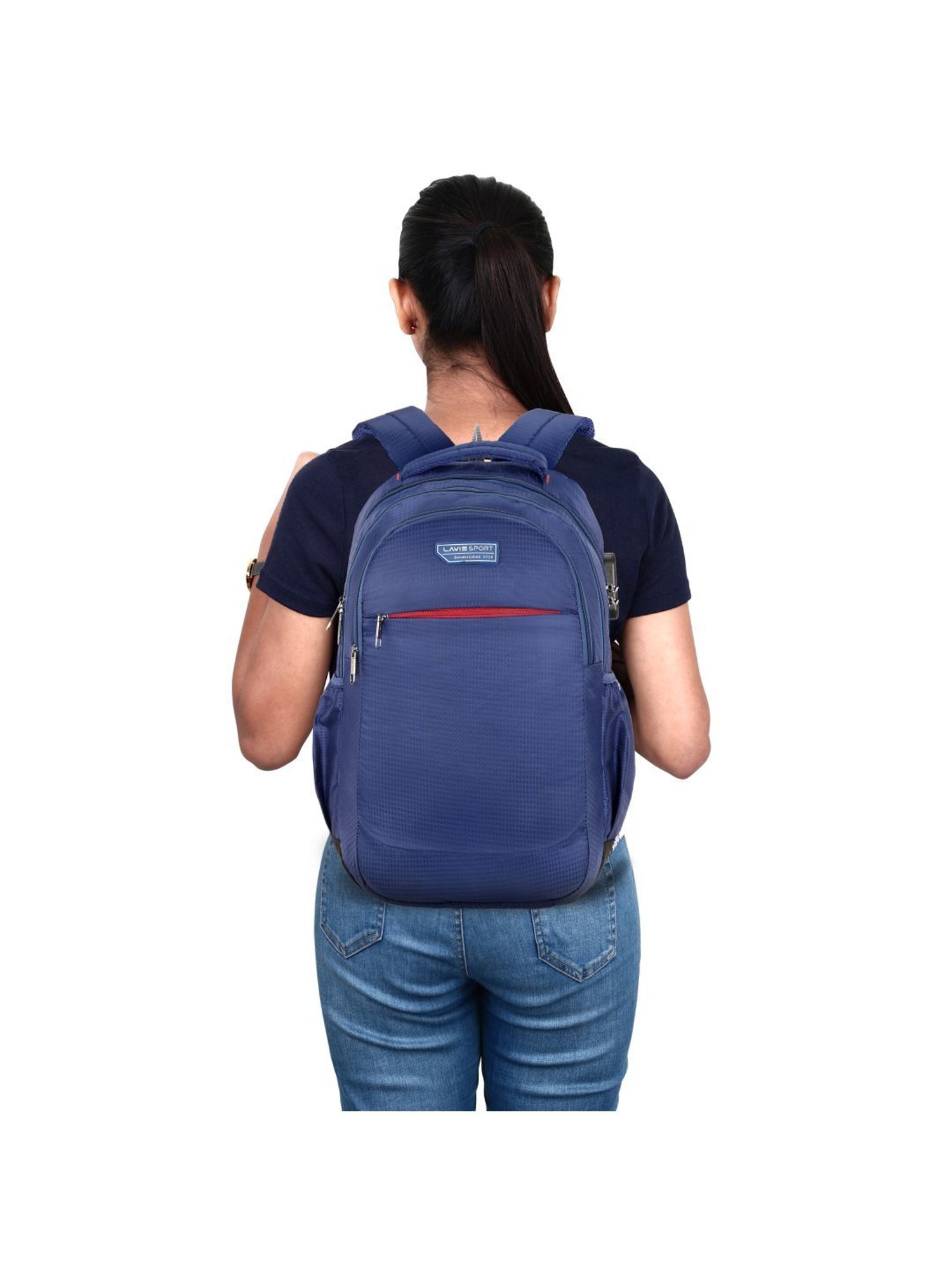 LAVIE SPORT Navy Solid Laptop Backpack