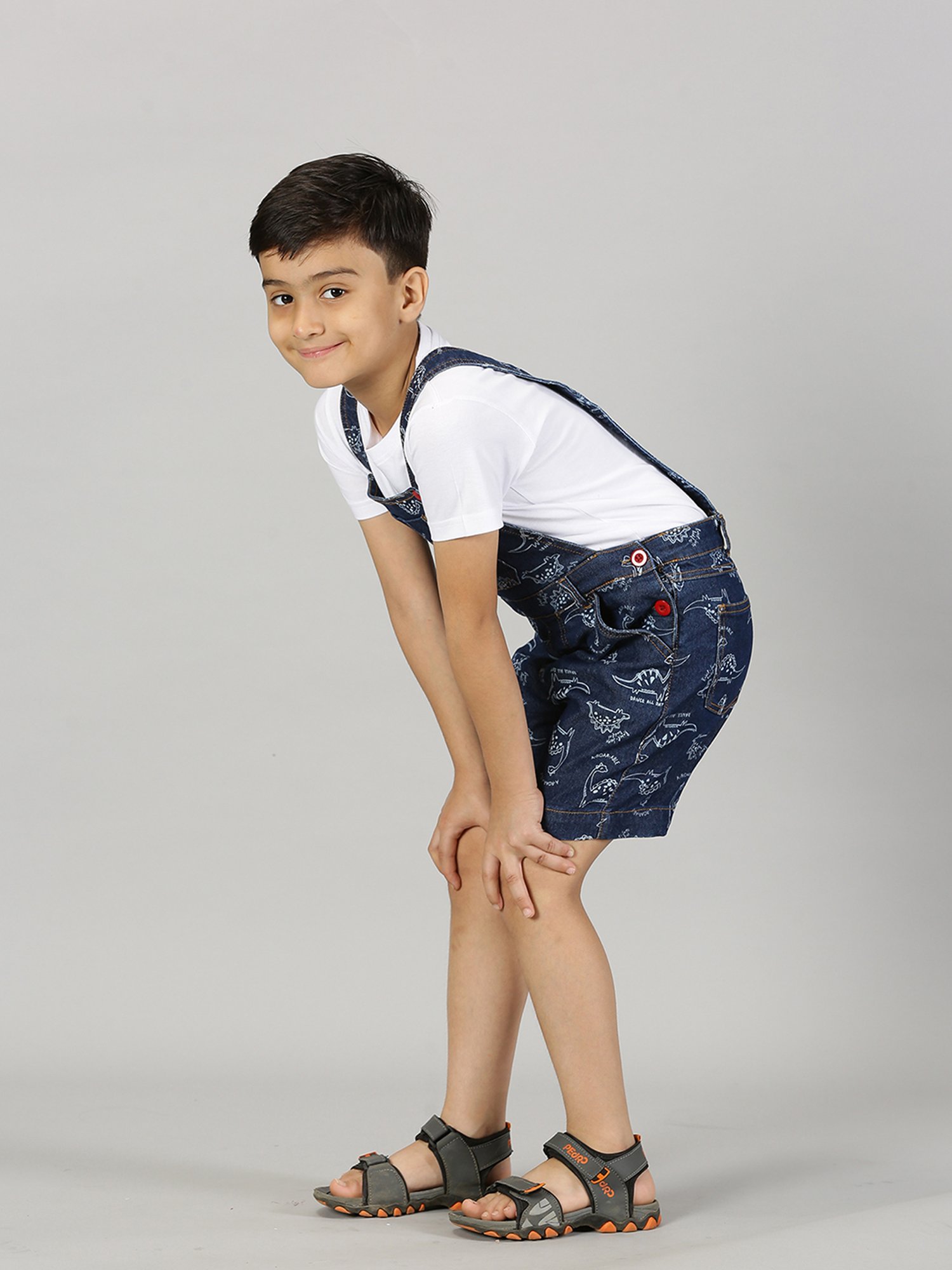 Juniors by Lifestyle Kids Mid Blue Cotton Casual Coordinate Set