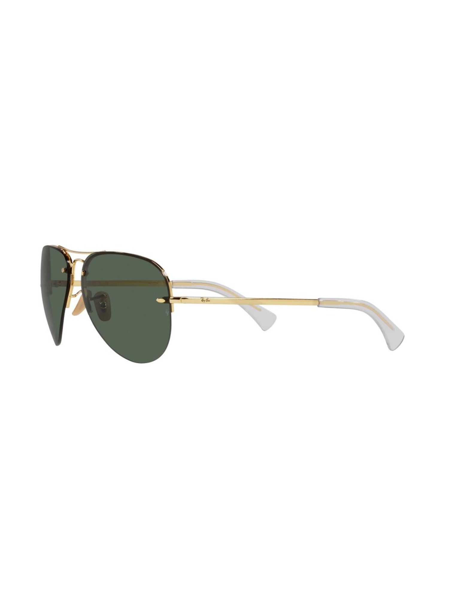 Ray-Ban Men UV Protected Green Lens Pilot Sunglasses - 0RB3449I92197159