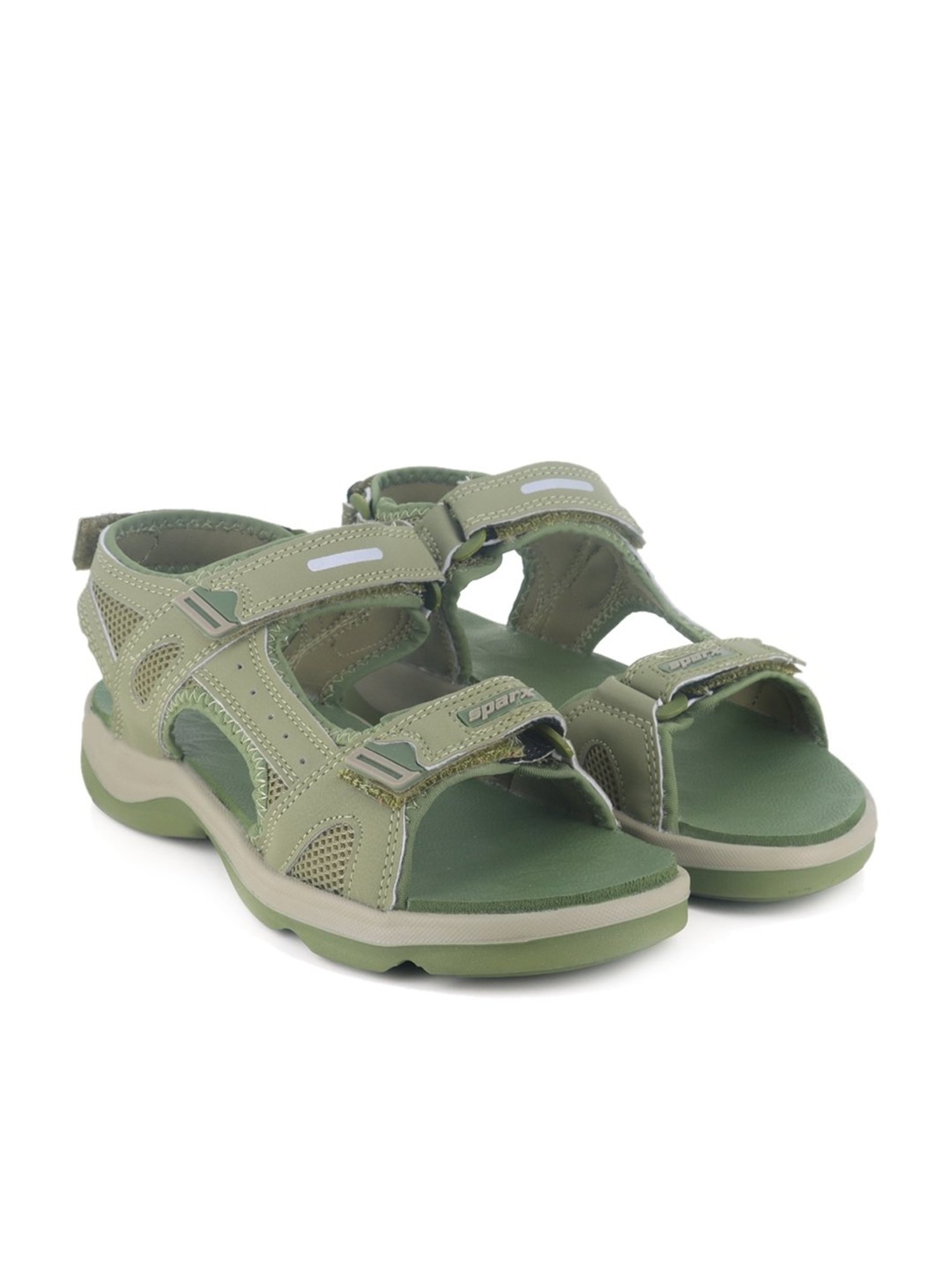 Sparx Women's Green Floater Sandals