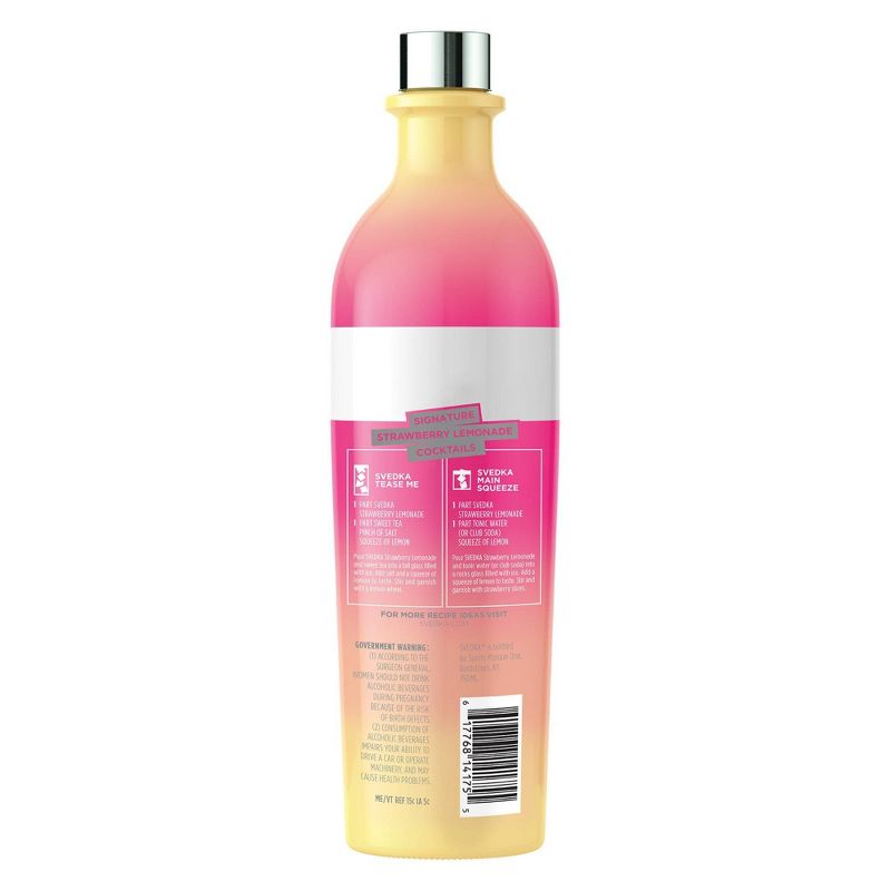 SVEDKA Strawberry Lemonade Flavored Vodka - 750ml Bottle
