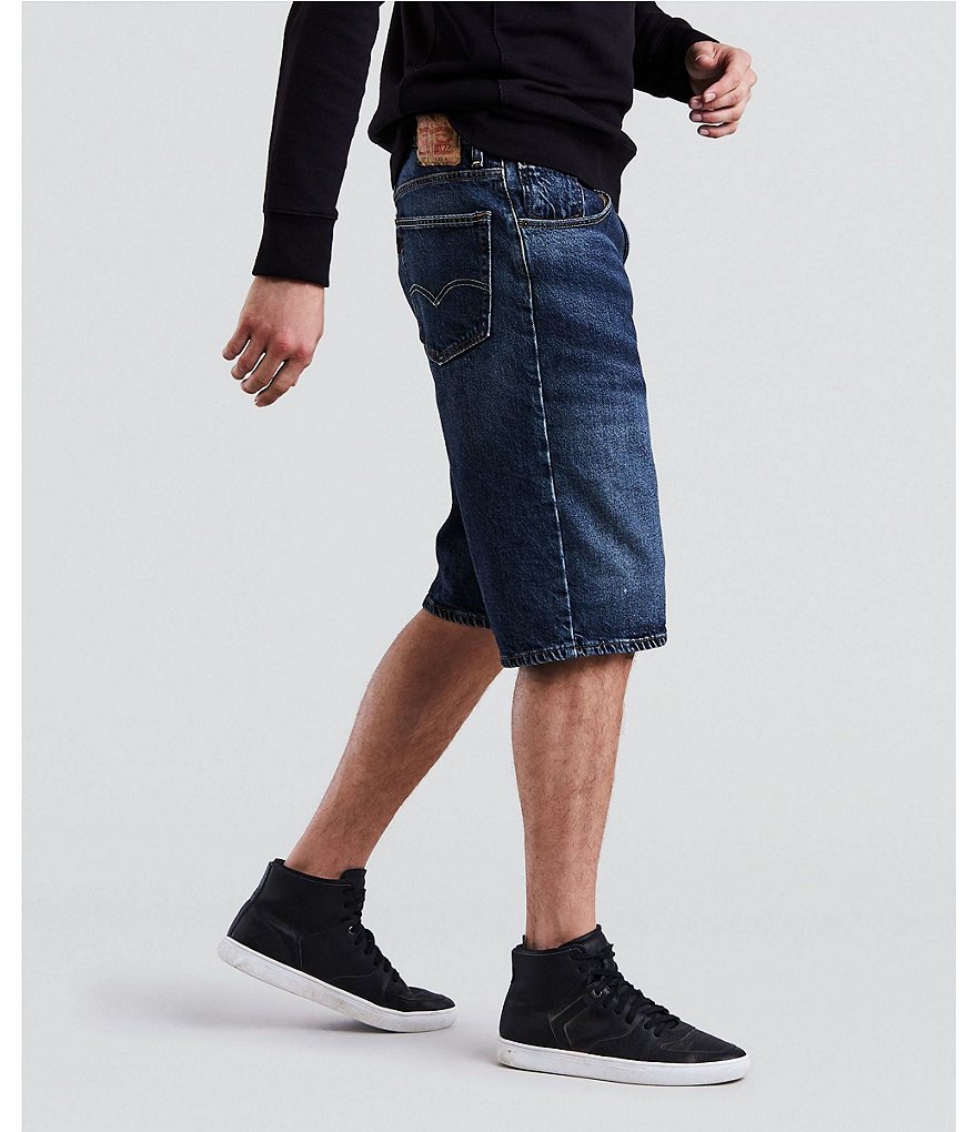 Roundtree & Yorke Big and Tall Performance 9#double; and 11#double; Inseam Flat Front Herringbone Print Shorts