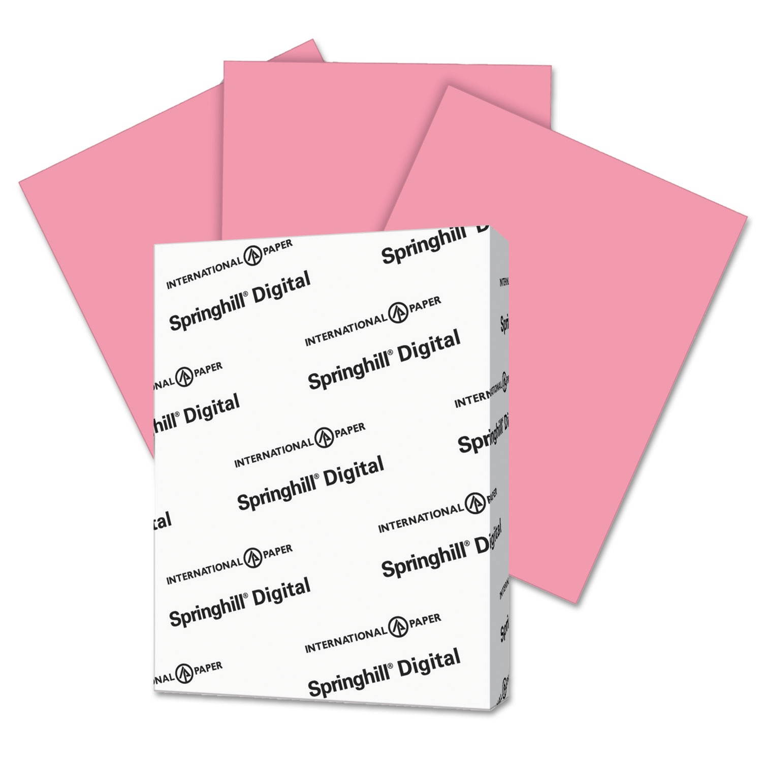 Springhill Digital Index Color Card Stock 110 lb 8 1/2 x 11 Cherry 250 Sheets