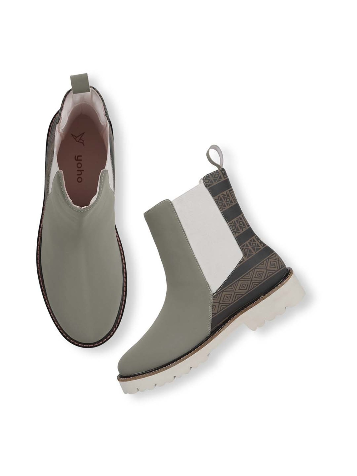 Yoho Women's Olive Chelsea Boots