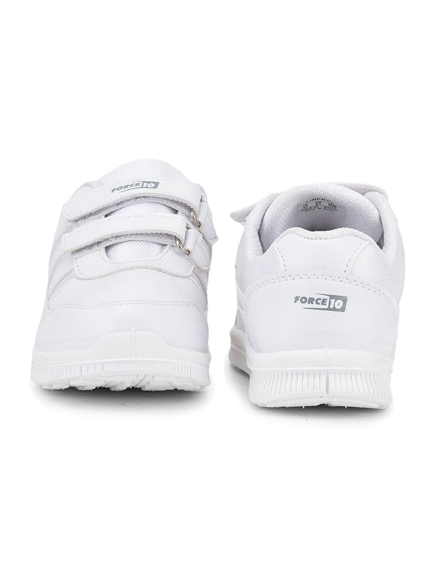 Force 10 GOLA-03 by Liberty Kids White Velcro Shoes