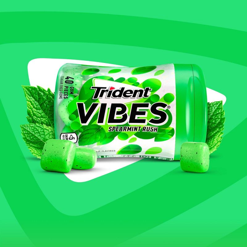 Trident Vibes Spearmint Rush Chewing Gum - 40ct