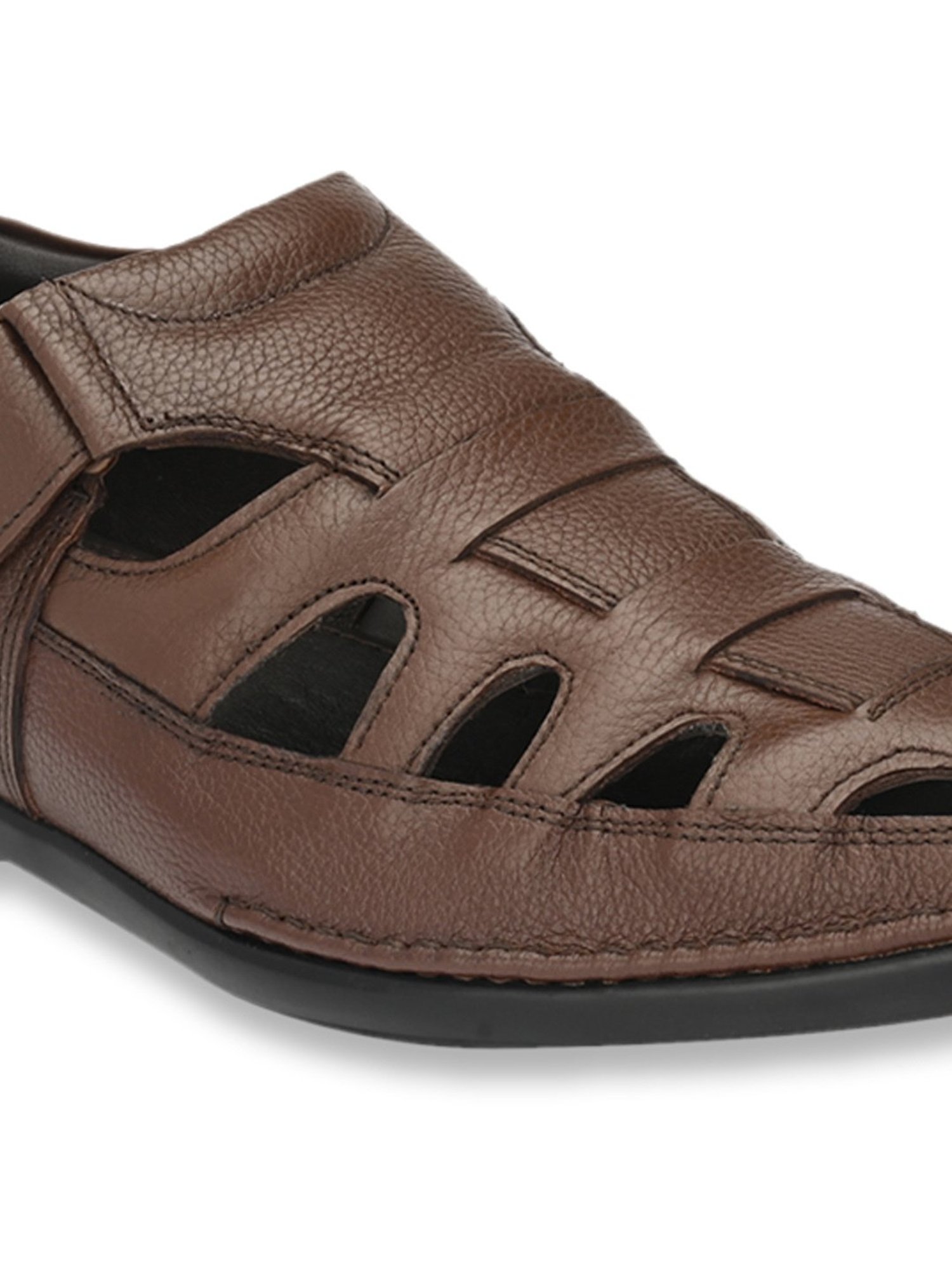 Delize Men's Brown Fisherman Sandals