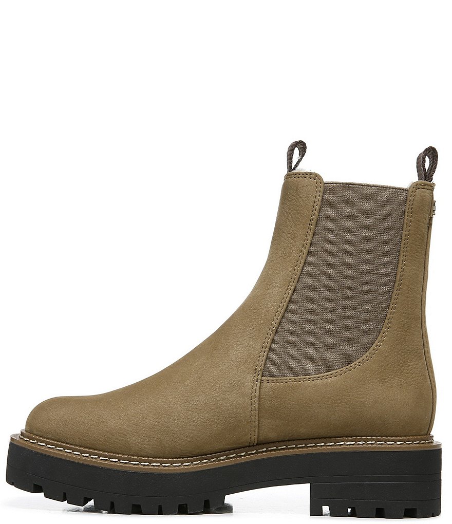 Sam Edelman Laguna Waterproof Nubuck Leather Chelsea Lug Sole Booties