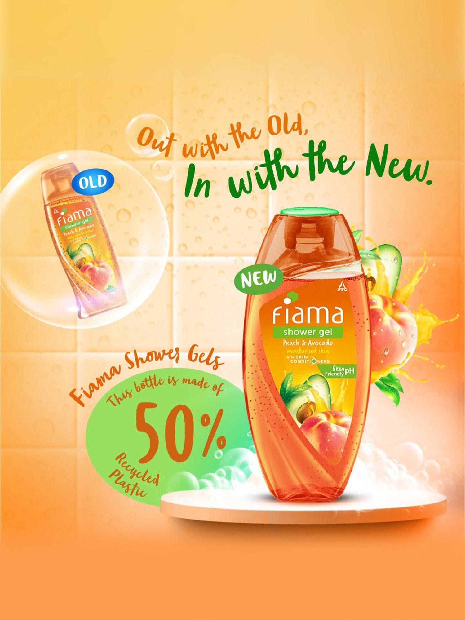 Fiama Peach & Avocado Shower Gel - 250 ml