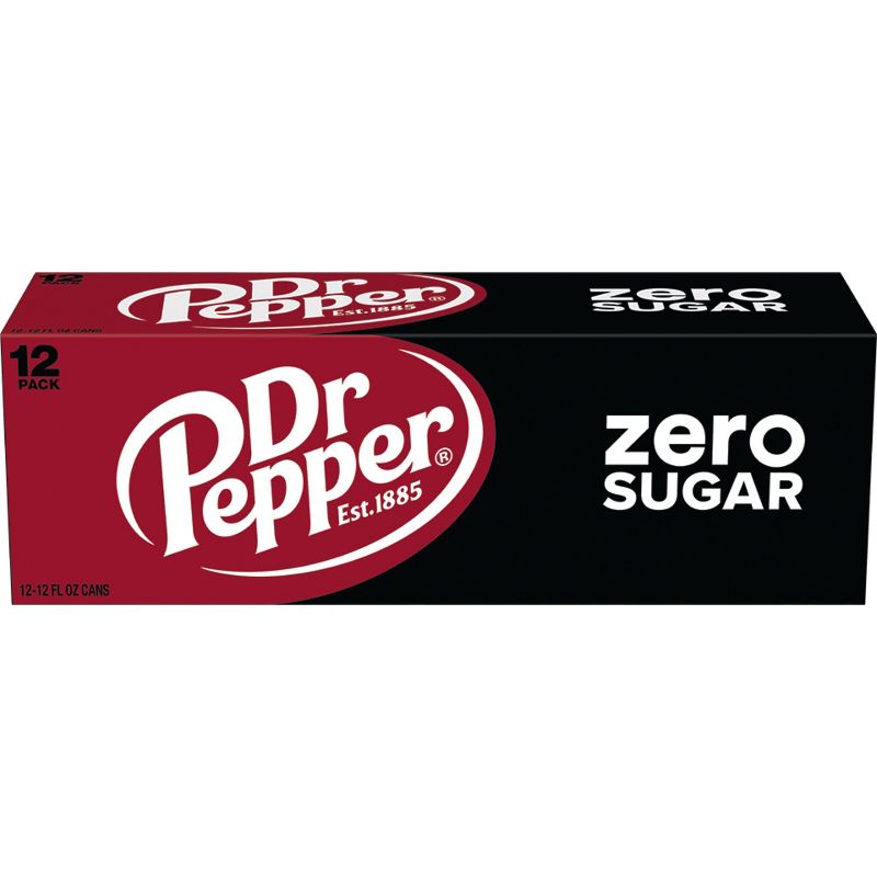 Dr Pepper Zero Sugar - 12pk/12 fl oz Cans