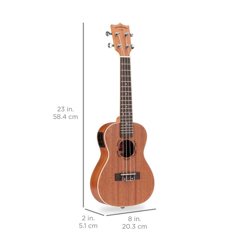 Mitchell MU100CE Acoustic-Electric Concert Ukulele Natural Koa