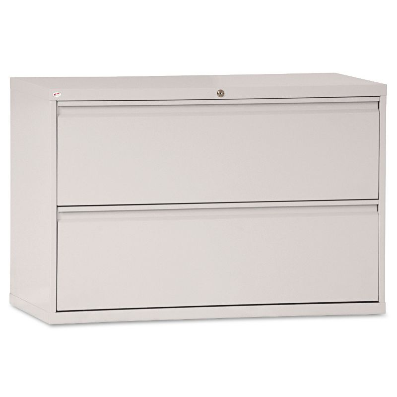 Alera Two-Drawer Lateral File Cabinet, 42w x 19-1/4d x 28-3/8h, Light Gray LF4229LG