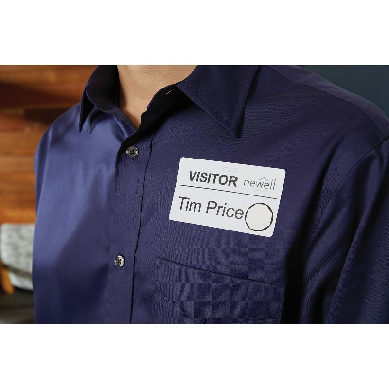 DYMO Visitor Management Time-Expiring Name Badges Adhesive 2-1/4 x 4 250/Box 30911