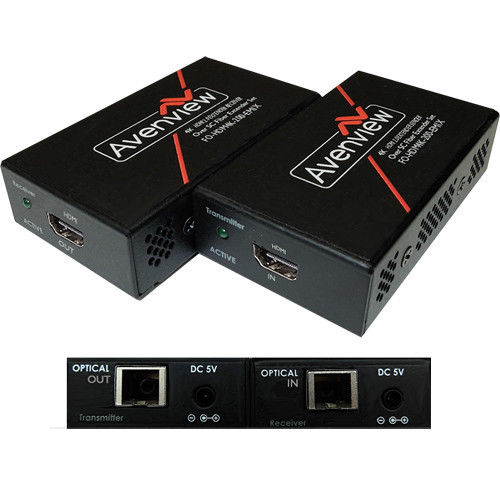 Avenview FO-HDM4K-200-EMIX-SET 4K@60Hz HDMI 2.0 Extender over Single SC Fiber Optic Cable - w/3-YR Warranty