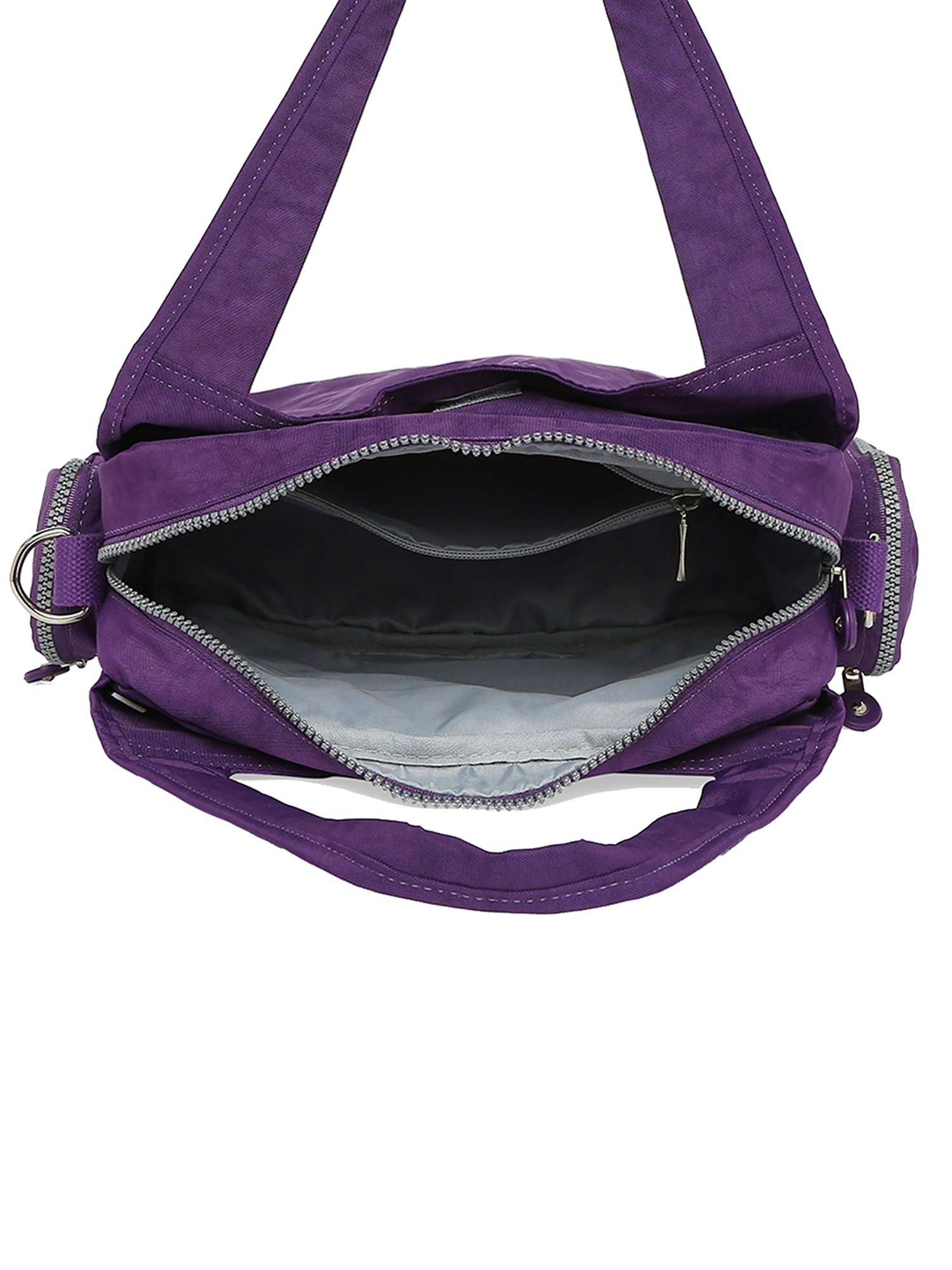 Baomi Purple Solid Medium Handbag