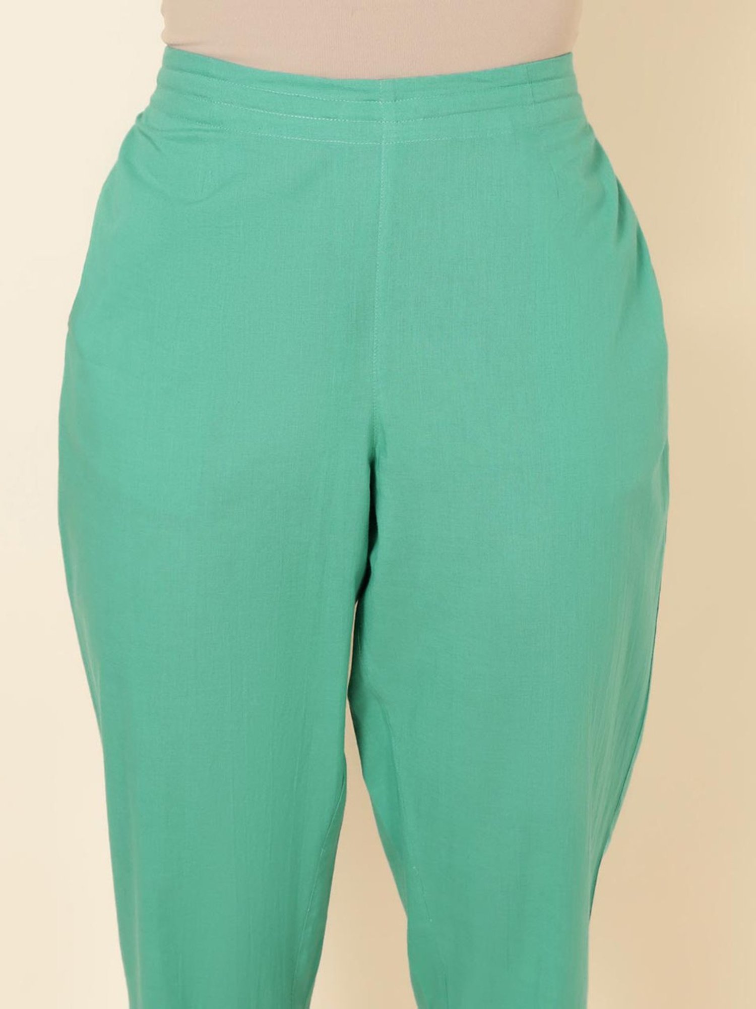 Saffron Threads Black Elasticated Palazzos