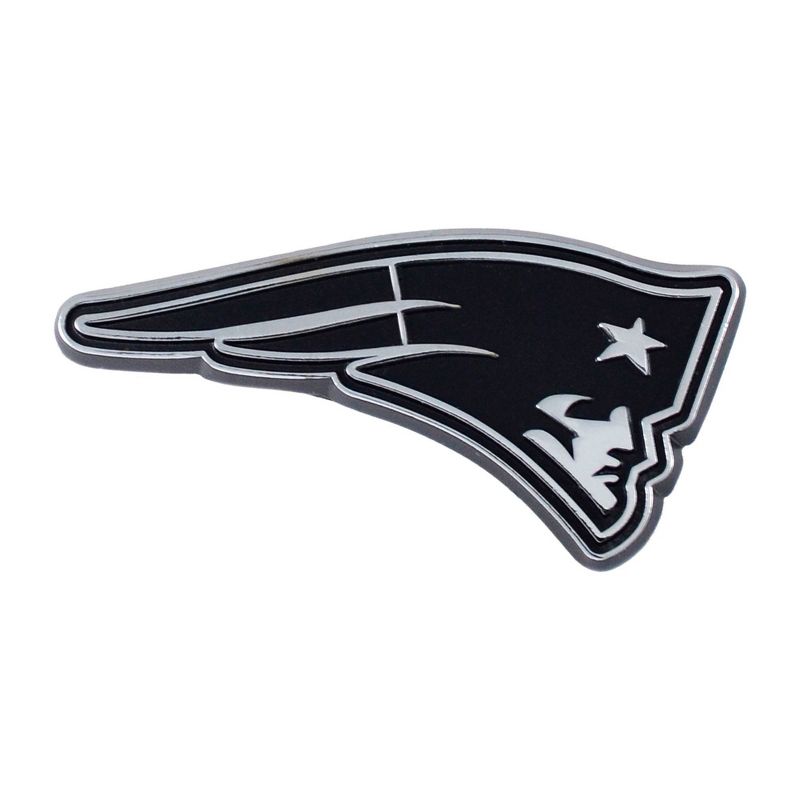 NFL New England Patriots 3D Chrome Metal Emblem