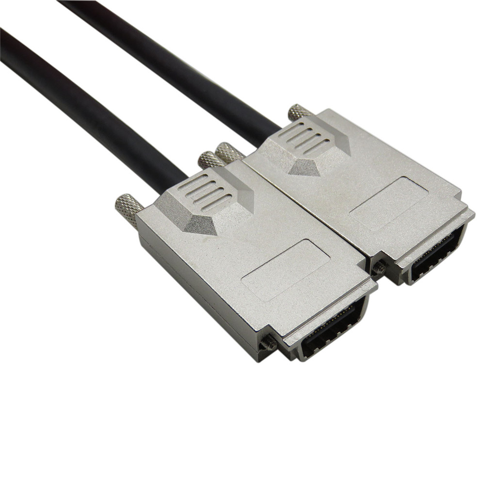 CableDeconn External Infiniband 1M Mini SAS 34 X SFF-8470 to Infiniband SFF-8470 4X Lock screw Cable