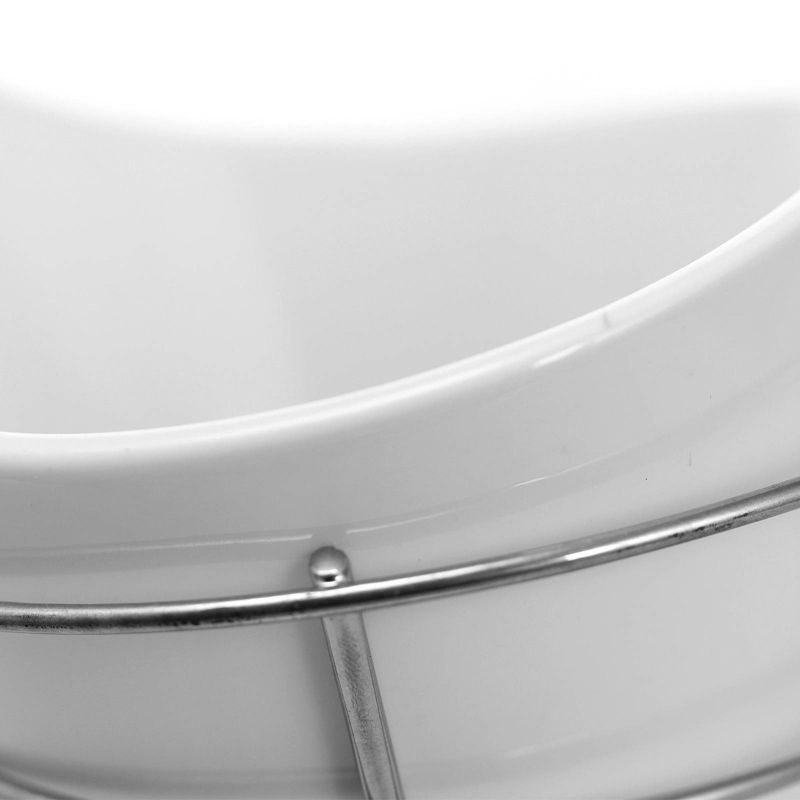 Spectrum Bloom Arched 2-Tier Steel Fruit Server - Satin Nickel