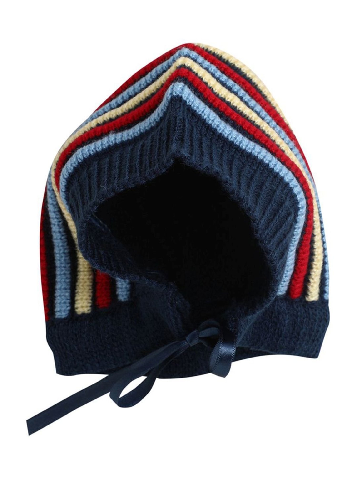 Little Angels Kids Navy & Red Striped Full Sleeves Sweater Set